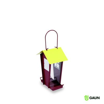 Målad Fågelmatare i metall Transparent sida