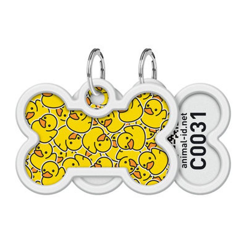 WAUDOG Smart ID Bricka för Hund & Katt Ducks Ben 40mm