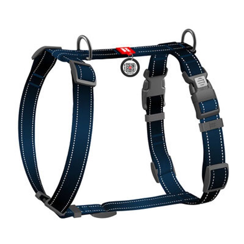 WAUDOG H-Sele Hund Mono Reflex Svart
