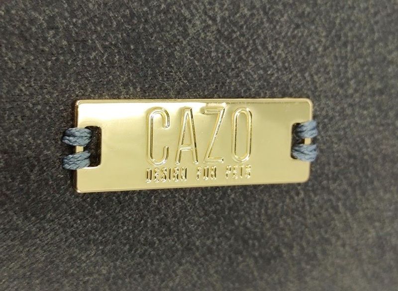 CAZO Hundbädd Premium Svart Läder & Tweed