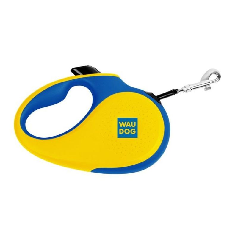 WAUDOG R-leash Rullkoppel Blågul