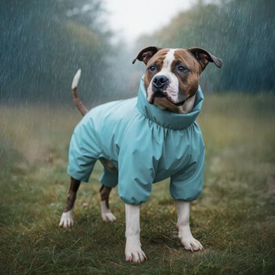 WAUDOG Regntäcke Overall Blå