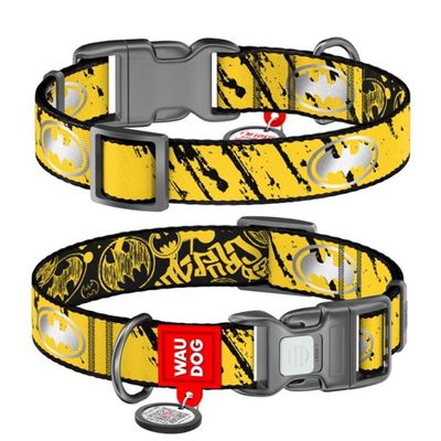 WAUDOG Hundhalsband Nylon Batman Sketch
