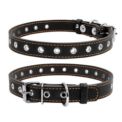 Justerbart Hundhalsband Läder