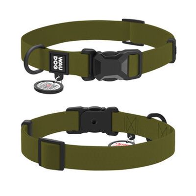 WAUDOG Waterproof Hundhalsband Magnetiskts lås Khaki