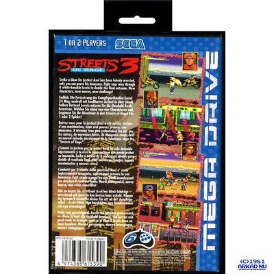 STREETS OF RAGE 3 MEGADRIVE