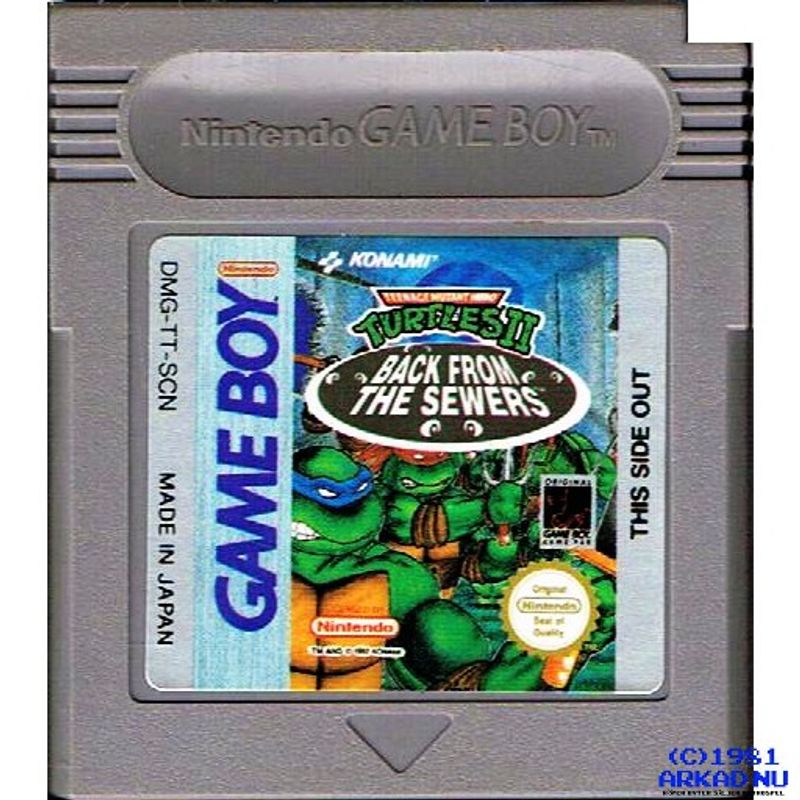 TURTLES II BACK FROM THE SEWERS GAMEBOY SCN