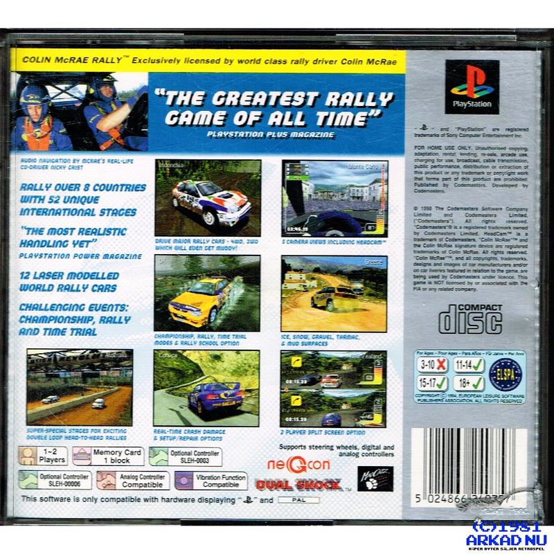 COLIN MCRAE RALLY PS1