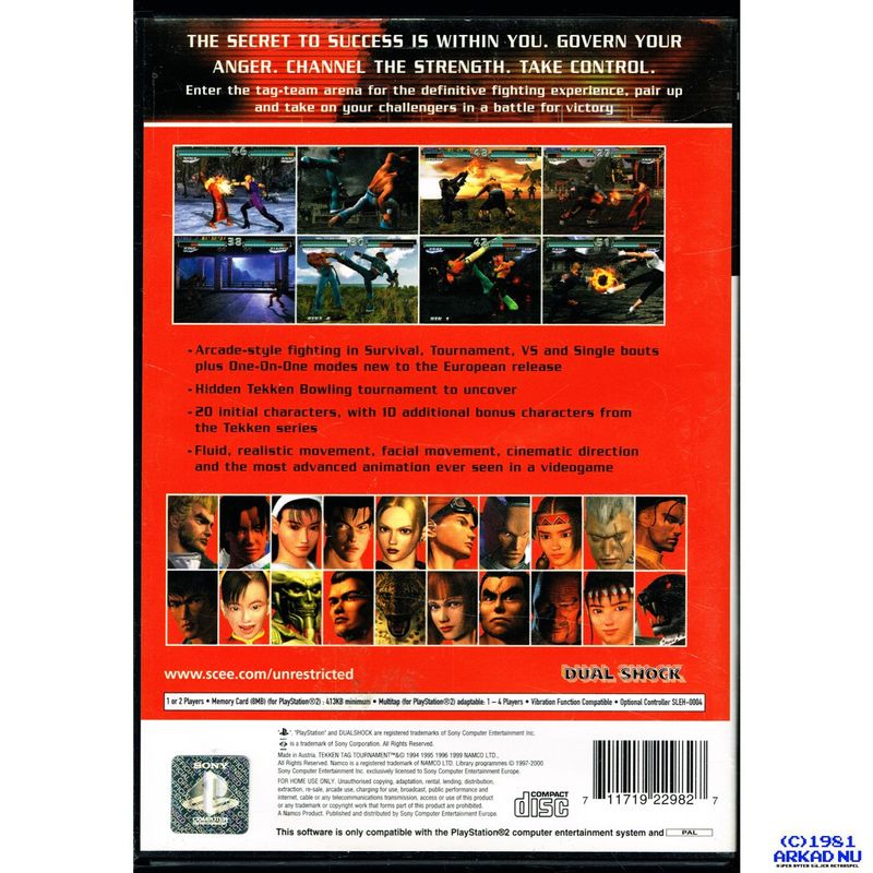 TEKKEN TAG TOURNAMENT PS2