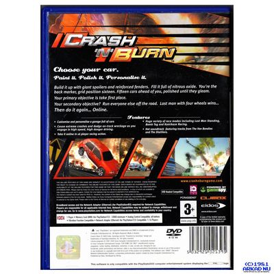 CRASH N BURN PS2