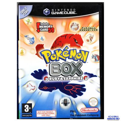 POKEMON BOX RUBY & SAPPHIRE GAMECUBE MED MINNESKORT