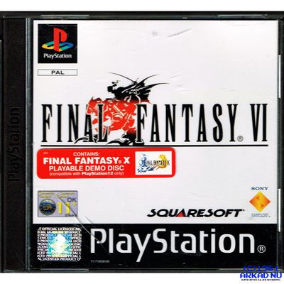 FINAL FANTASY VI PS1 MED FF X DEMO SKIVAN