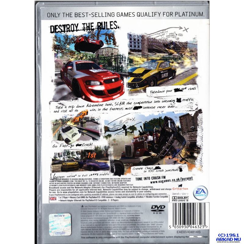 BURNOUT 3 TAKEDOWN PS2