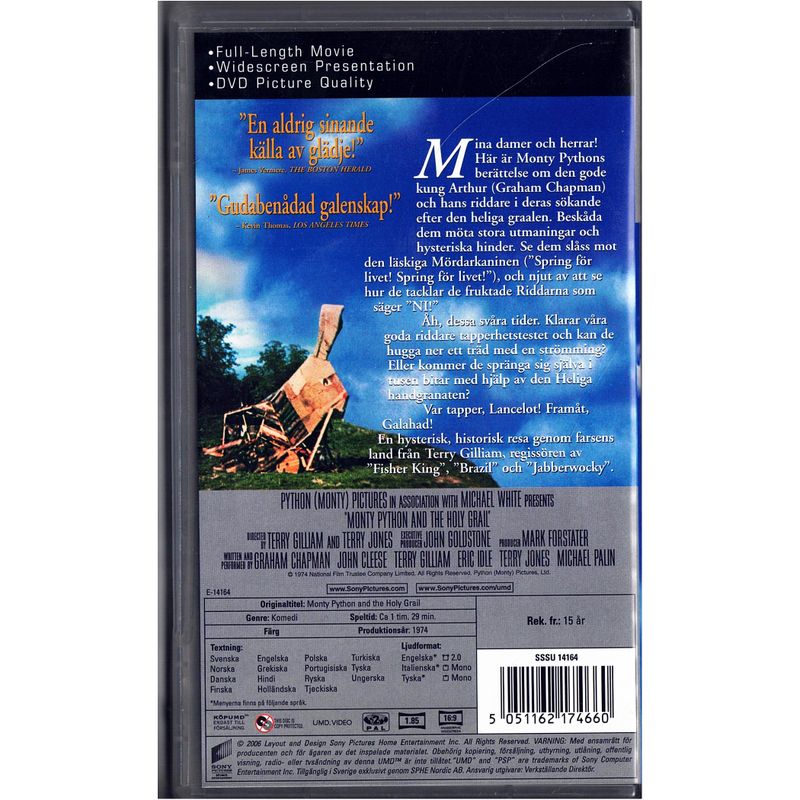 MONTY PYTONS GALNA VÄRLD UMD FILM