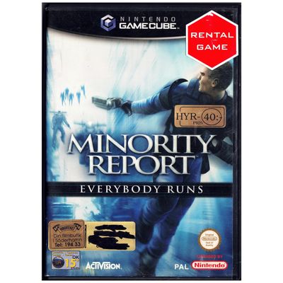 MINORITY REPORT EVERYBODY RUNS GAMECUBE RENTAL