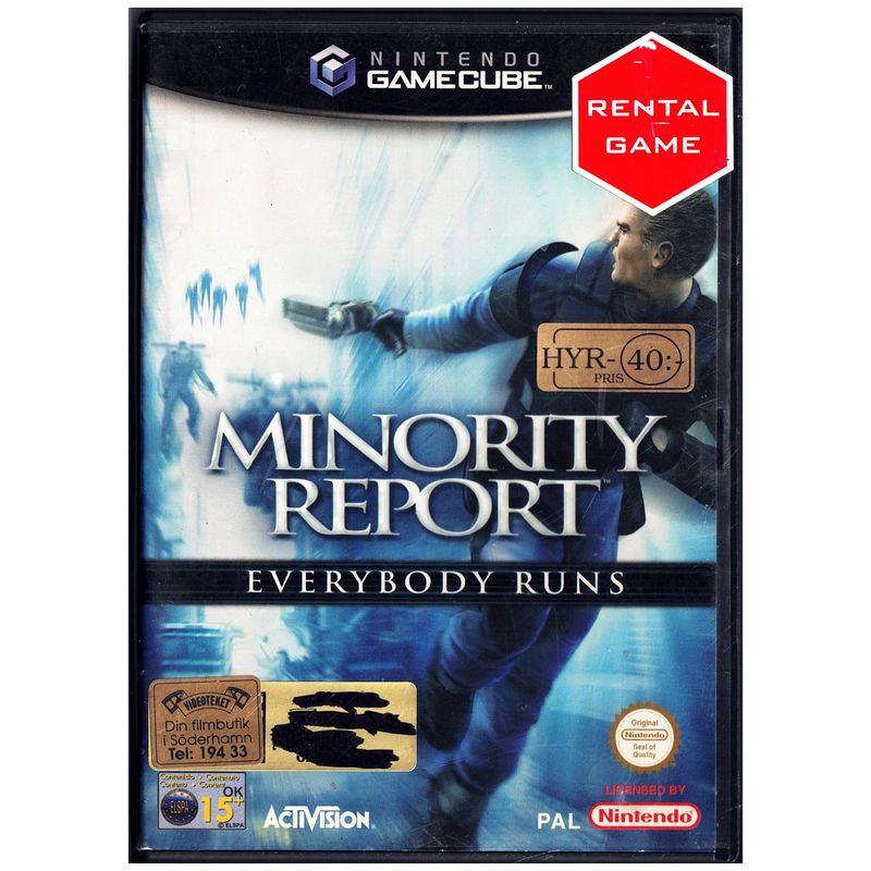 MINORITY REPORT EVERYBODY RUNS GAMECUBE RENTAL