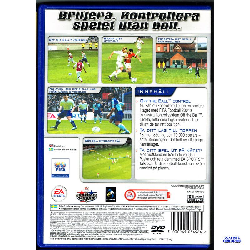 FIFA FOOTBALL 2004 PS2