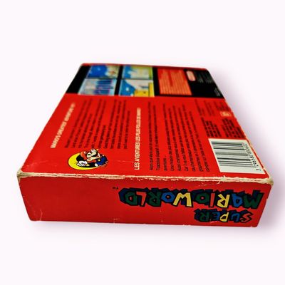 SUPER MARIO WORLD SNES RED BOX