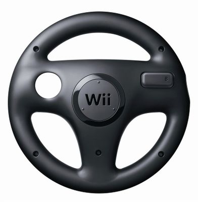 WII WHEEL BLACK