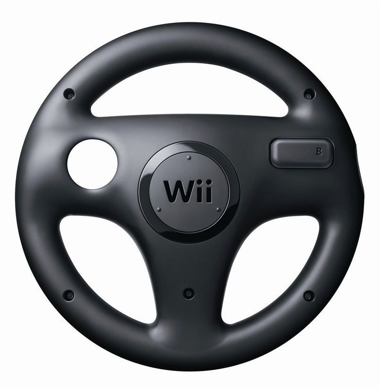 WII WHEEL BLACK