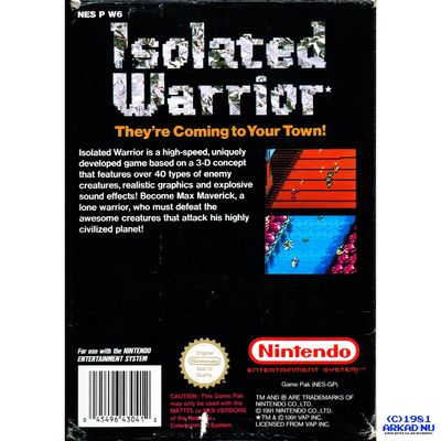 ISOLATED WARRIOR NES PAL-A