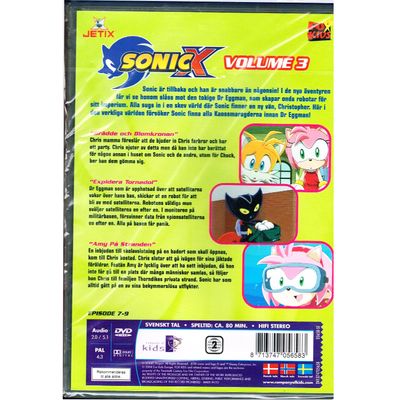 SONIC X VOLUME 3 DVDFILM