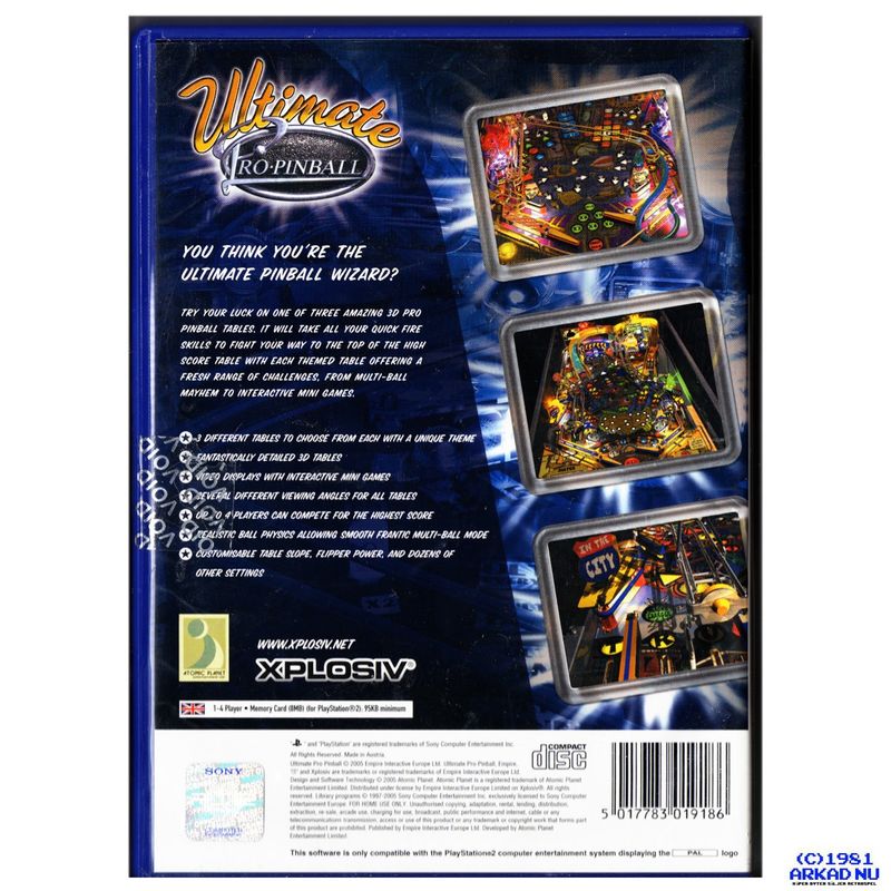 ULTIMATE PRO PINBALL PS2