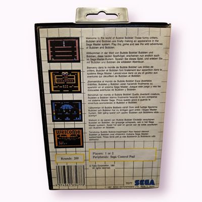 BUBBLE BOBBLE MASTERSYSTEM
