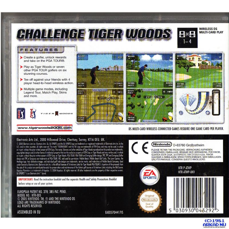 TIGER WOODS PGA TOUR DS