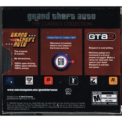 GRAND THEFT AUTO THE CLASSICS COLLECTION