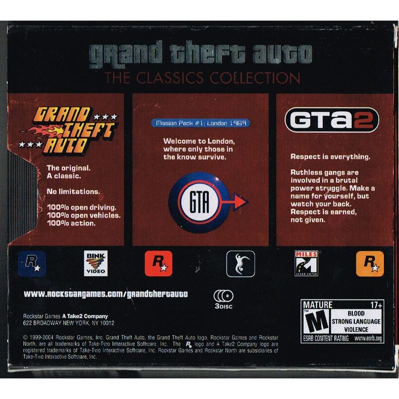 GRAND THEFT AUTO THE CLASSICS COLLECTION
