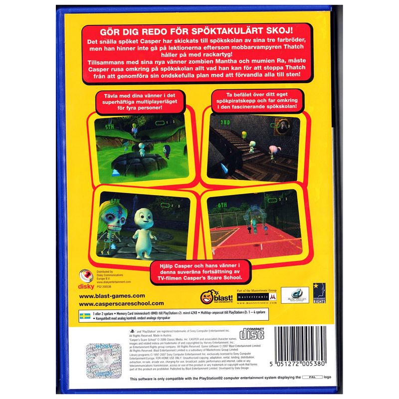 CASPERS SKRÄMSKOLA PS2