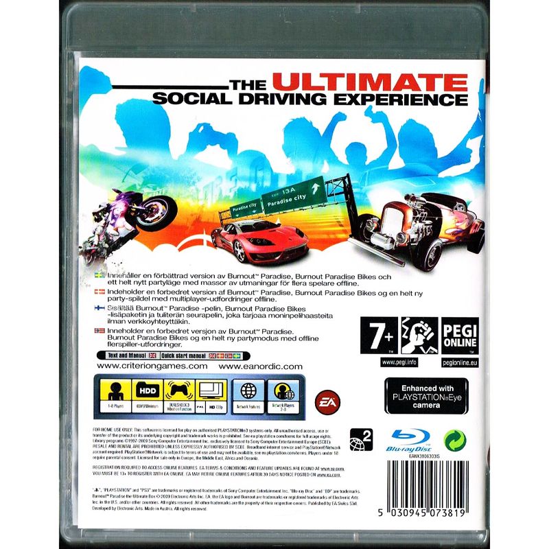 BURNOUT PARADISE THE ULTIMATE BOX PS3