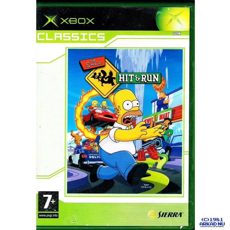 THE SIMPSONS HIT & RUN XBOX