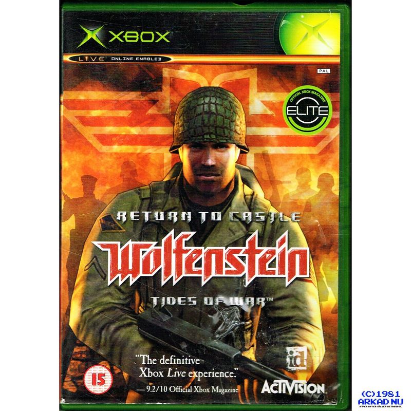 RETURN TO CASTLE WOLFENSTEIN TIDES OF WAR XBOX