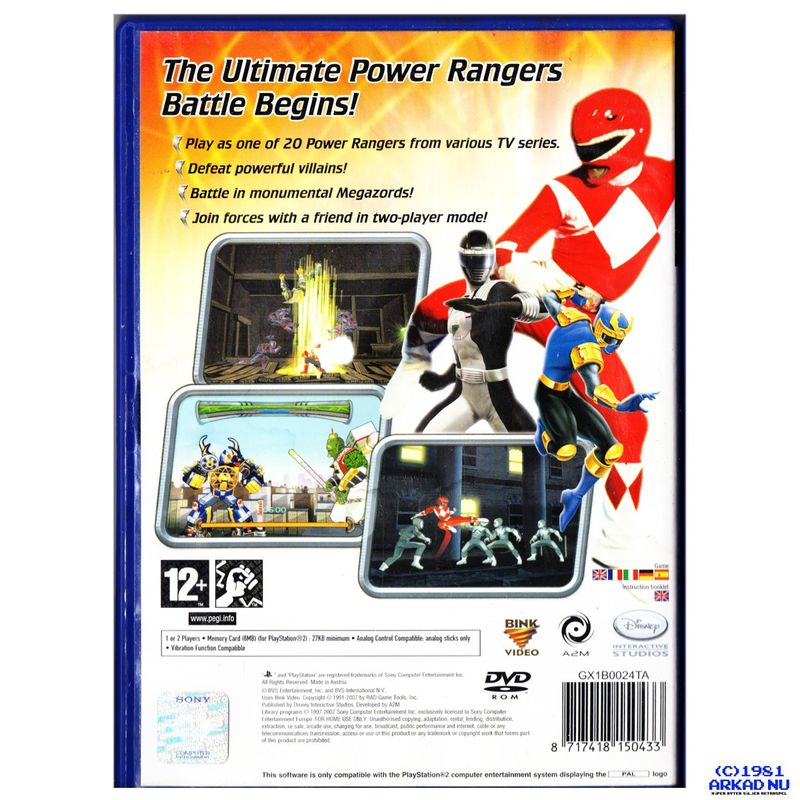 POWER RANGERS SUPER LEGENDS PS2