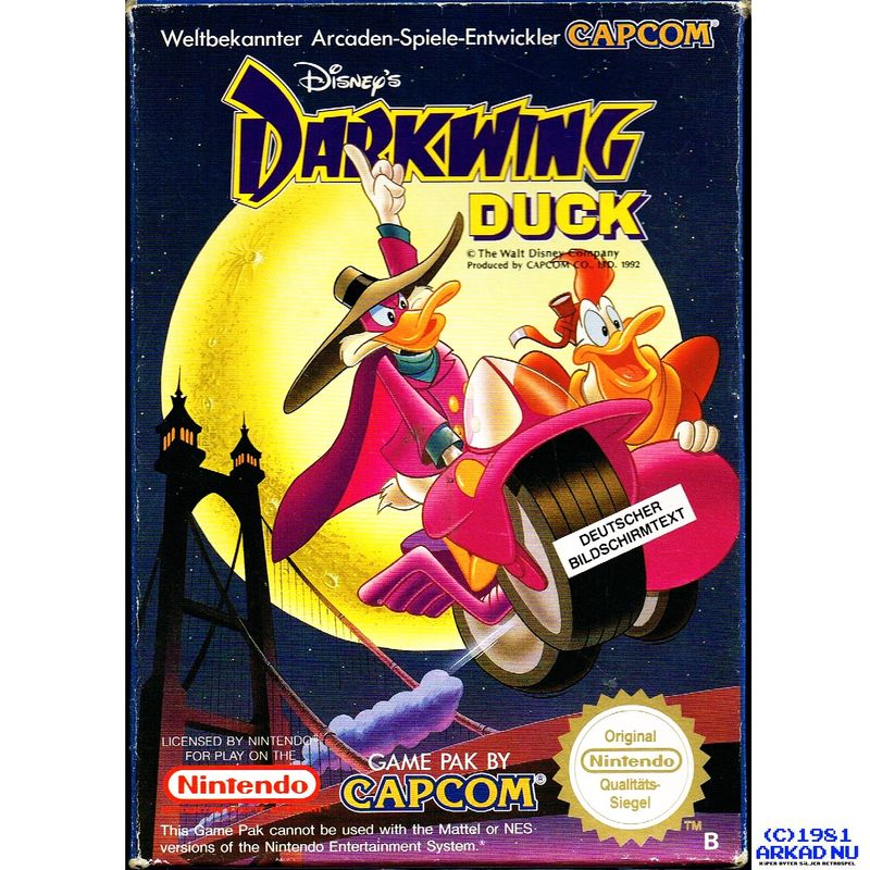 DARKWING DUCK NES TYSK UTGÅVA