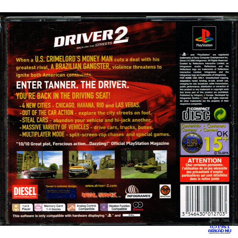 DRIVER 2 PS1