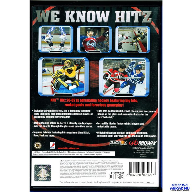 NHL HITZ 2002 PS2