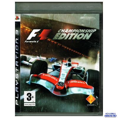 FORMULA ONE CHAMPIONSHIP EDITION PS3