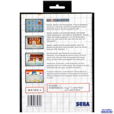 GHOSTBUSTERS MASTERSYSTEM