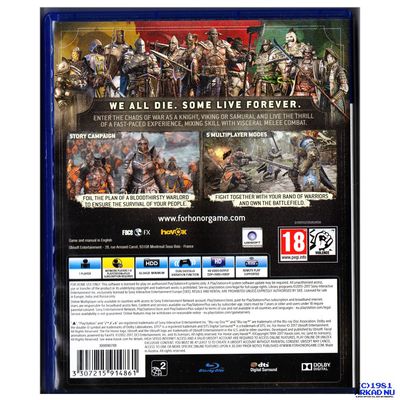 FOR HONOR PS4