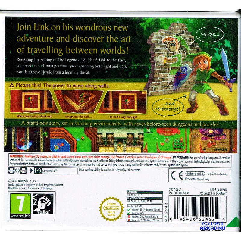 ZELDA A LINK BETWEEN WORLDS 3DS