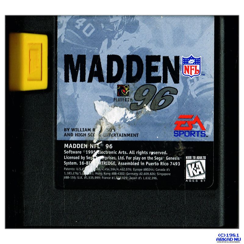 MADDEN NFL 96 MEGADRIVE