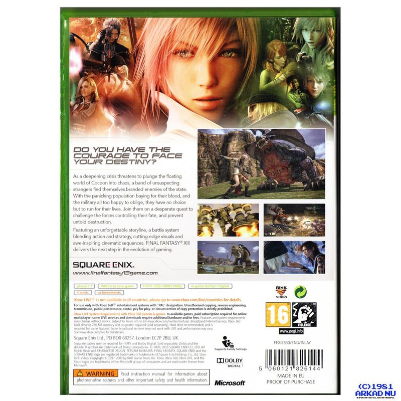 FINAL FANTASY XIII XBOX 360