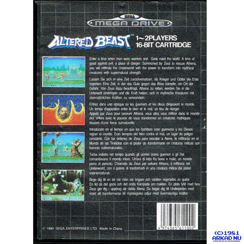 ALTERED BEAST MEGADRIVE