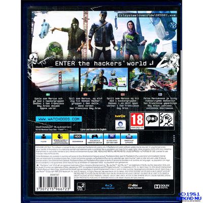 WATCH DOGS 2 PS4