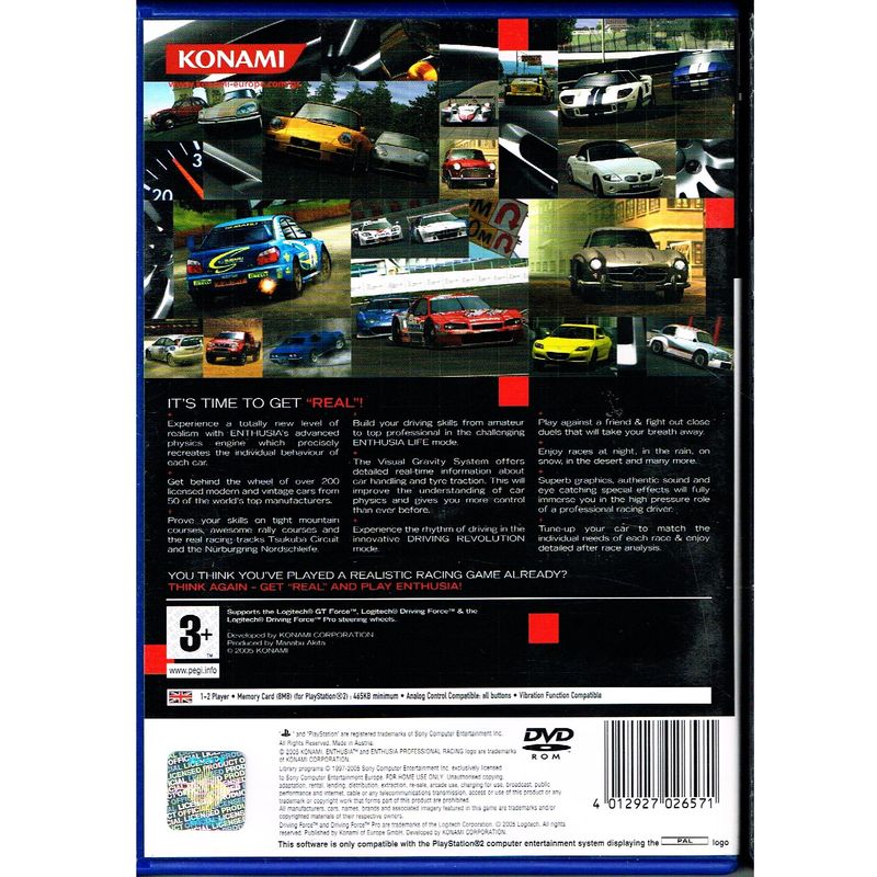 ENTHUSIA PROFESSIONAL RACING PS2