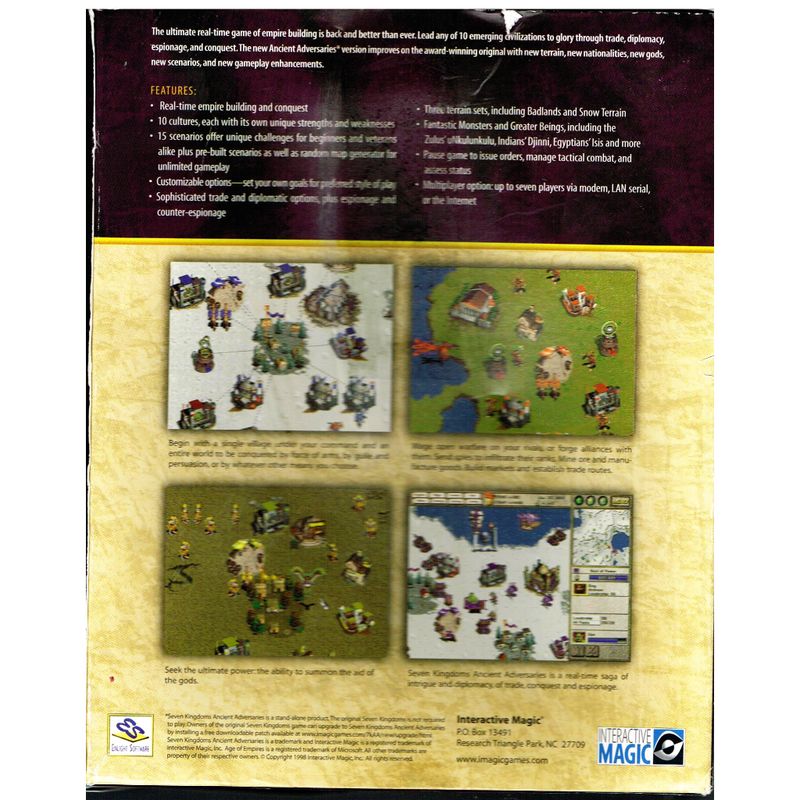 SEVEN KINGDOMS ANCIENT ADVERSARIES PC BIGBOX