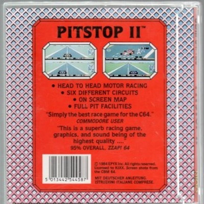 PITSTOP II C64 DISK